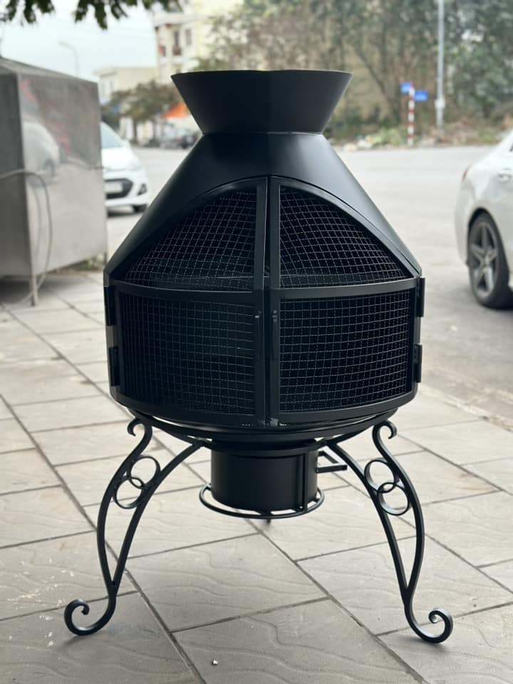 BẾP SƯỞI ĐỐT CỦI KẾT HỢP GIÀN NƯỚNG